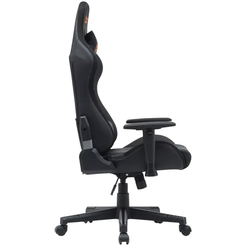 Spēļu krēsls CANYON Irida RGBCH03 RGB melns ar ergonomisku dizainu, regulējamiem roku balstiem, atgāžamu atzveltni