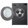 Veļas mazgājamā mašīna LG F2WR508S2M — ar priekšējo ielādi, 8 kg, 1200 apgr./min, A efektivitātes klase, 60×48 cm, LED, vidēji melna