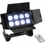 LED mazgājamā gaisma EUROLITE Multiflood AKKU 41606258 8x10W RGBW CRMX, darbināma ar baterijām