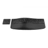 HP 960 ergonomiskā bezvadu tastatūra, pilna izmēra (100%), bezvadu, RF bezvadu + Bluetooth, membrānas, melna