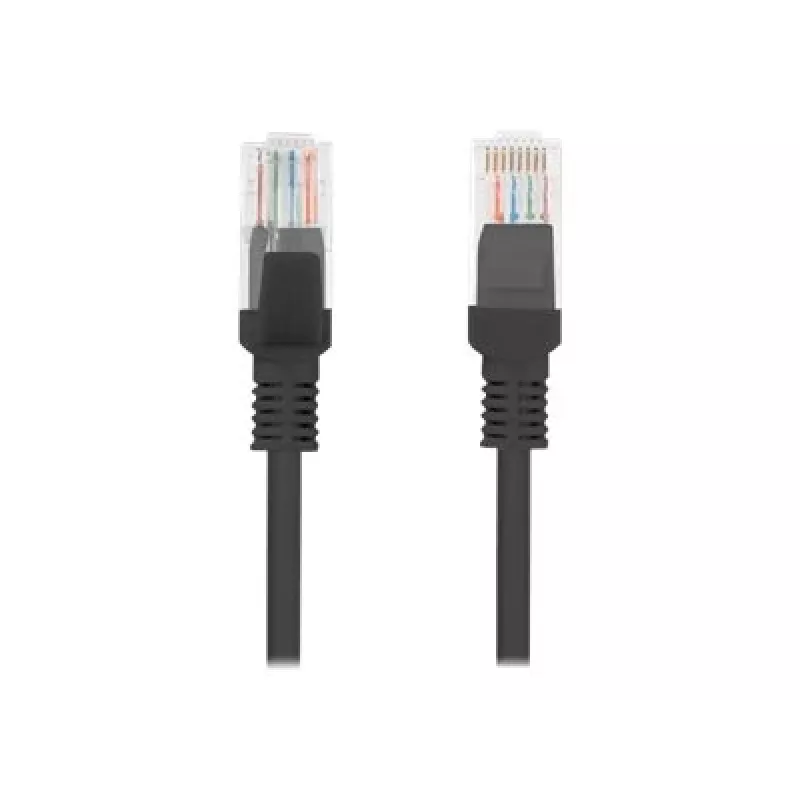 Lanberg PCU5-10CC-1000-BK tīkla kabelis melns 10 m Cat5e U/UTP (UTP) (PCU5-10CC-1000-BK)