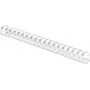 Fellowes plastmasas ķemme - 14 mm - 21 gredzens - A4 (210 x 297 mm) - Balta - 100 gab. Plastmasas iesēšanas ķemme - piemērota Fellowes Galaxy 500, Galaxy E 500, Pulsar 300, Pulsar-E 300, Quasar