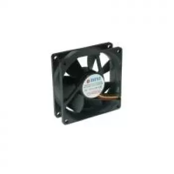 TITAN TFD-8025M12B 80mm korpusa ventilators - melns