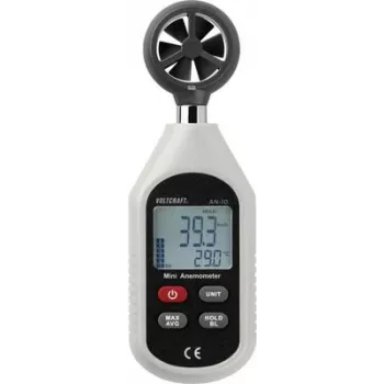 VOLTCRAFT AN-10 anemometrs 0,3 līdz 30 m/s magnētiskais lāpstiņritenis (VC-8314270)