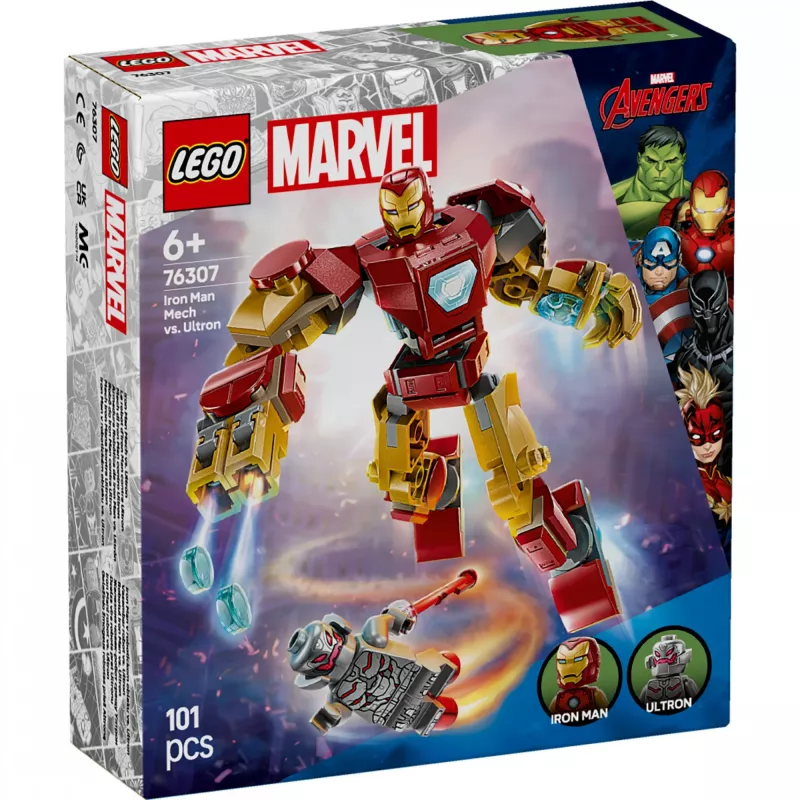 LEGO MARVEL 76307 Dzelzs vīra mehs pret Ultronu