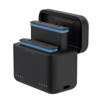 Divkanālu lādētājs Telesin S0-BCG-03-TIS Insta360 X3 — dubultā akumulatoru uzlādes stacija