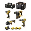 Instrumentu komplekts DeWalt DCK422P3T-QW bezvadu kombinācija 18V 5Ah (3 baterijas), urbjmšīna/skrūvgriezis DCD796, rotējošais āmurs, 4 cm koks, 1,3 cm tērauds