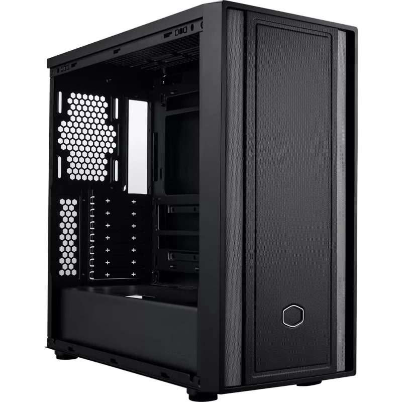 Cooler Master MasterBox 600 Lite PC korpuss, MIDI-Tornis, E-ATX, Rūdīts stikls - Melns