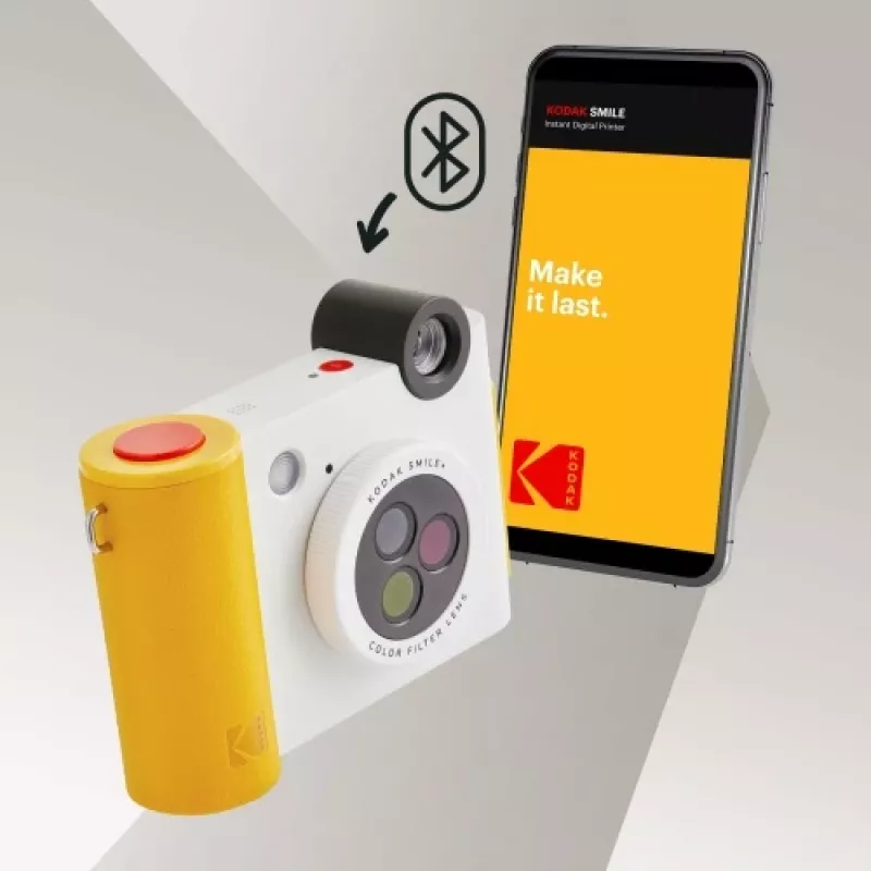 Kodak SMILE+ momentānā drukas kamera, 2x3'', balta