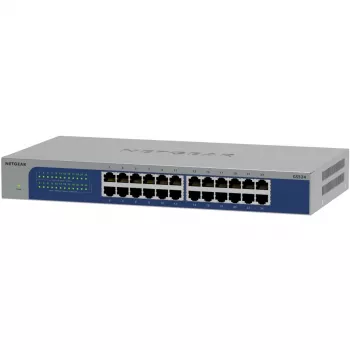NETGEAR GS524-300EUS tīkla komutators Nepārvaldāms Gigabit Ethernet (10/100/1000) Pelēks
