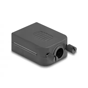 DeLOCK 90655 vadu savienotājs D-Sub 9 3 kontaktu spaiļu bloks Melns Pelēks