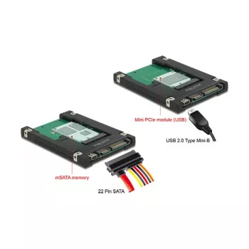 Iekšējais SATA USB 2.0 adapteris DeLOCK 62853