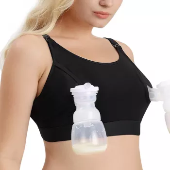 Momcozy YN08 HANDS-FREE Pumping Bra Melns 2XL