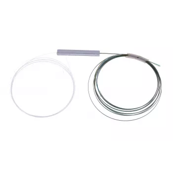 Kabeļu sadalītājs Extralink Splitter 1:4 PLC 250µm bez savienotāja, sudrabots PVC