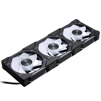 PHANTEKS D30-120 120mm ARGB korpusa ventilatori, melni, 3 gab.