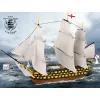 Būvkomplekts Cobi HMS Victory — 2517 detaļas, detalizēts vēsturiskas burinieka modelis