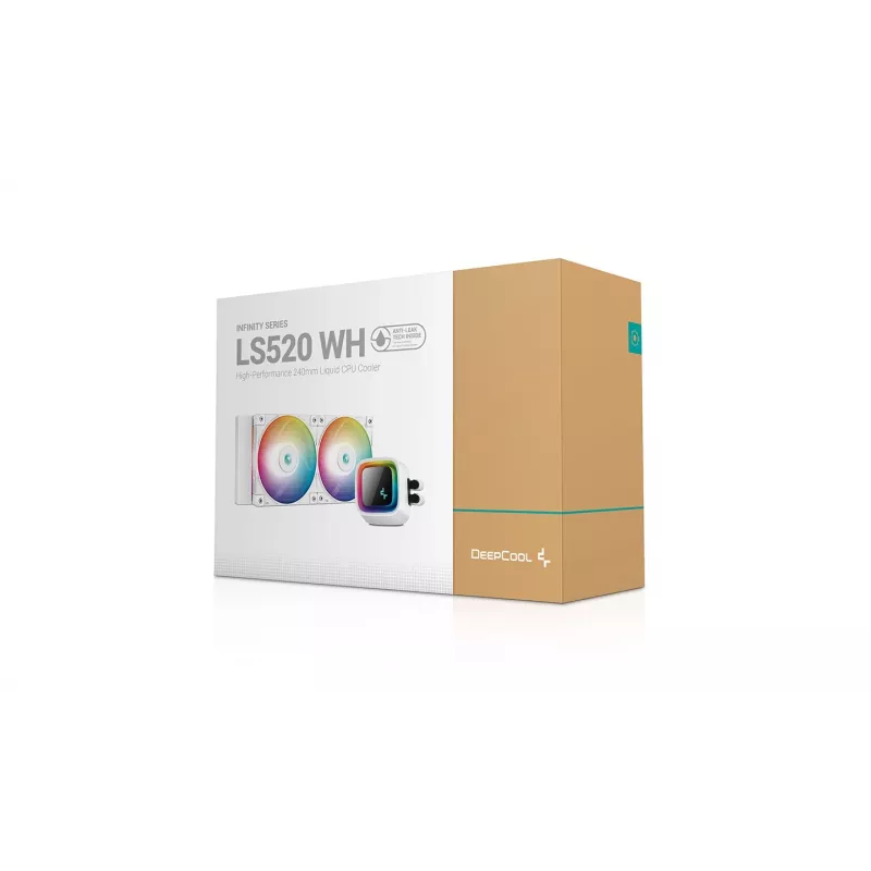 Viss vienā šķidruma dzesētājs DeepCool LS520 WH