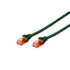 Tīkla kabelis Digitus CAT 6 U/UTP RJ-45 Cat6 2m Zaļš