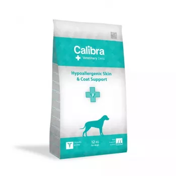 Sausā suņu barība Calibra Veterinary Diets Hypoallergenic Skin & Coat, veterinārā diēta, zivs, 12 kg