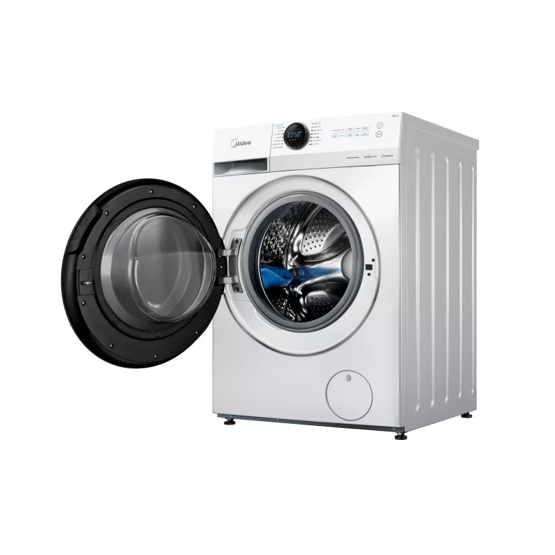 Veļas mašīna Midea MF200W80WB/W-HR, priekšējā ielāde, 8 kg, 1400 apgr./min, LCD, tvaiks, 60 cm plata