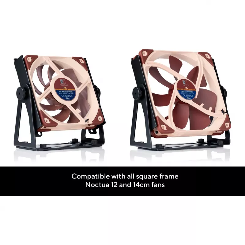 Noctua NV-FM1 universāls grozāms ventilatora stiprinājums, melns