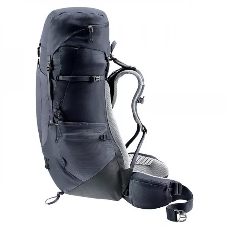 Deuter Aircontact Lite 45+10 SL sieviešu pārgājienu mugursoma, melna