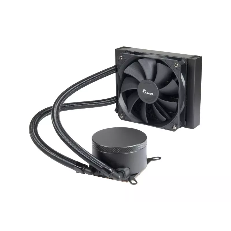 Viss vienā šķidruma dzesētājs INTER-TECH Argus Iceman B-120, 120 mm ventilators, hidrauliskais gultnis, melns