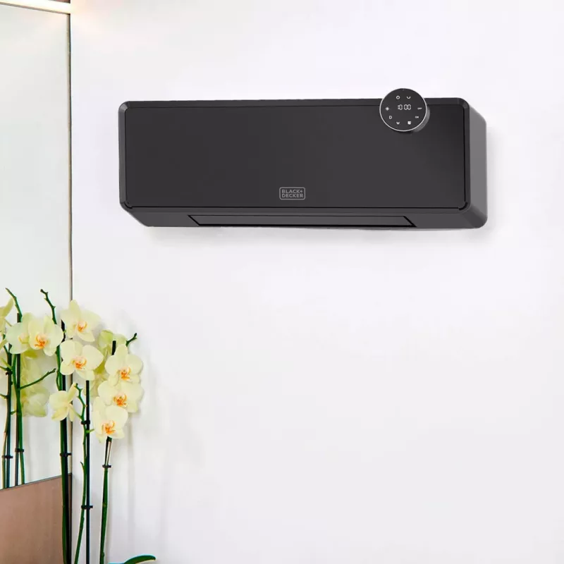 Sienas sildītājs Melns & Decker BXWSH2001E 2000W, regulējams termostats, IP22, LED displejs, tālvadība, sienas stiprinājums