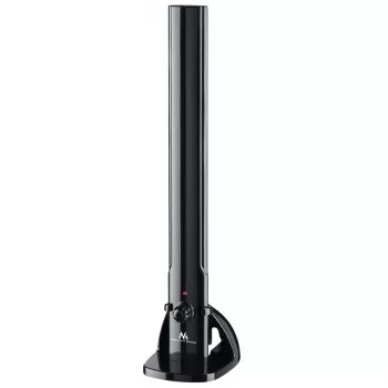 Iekštelpu TV antena MACLEAN MCTV-930 — DVB-T, VHF 87.5–230 MHz, UHF 470–790 MHz, VHF 26 dB / UHF 28 dB, 75 Ω, melna
