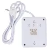 Strāvas sadalītājs MACLEAN MCE387 W — 2 rozetes, 3×USB A, 110–240V, 2500W, 1,5 m kabelis, balts