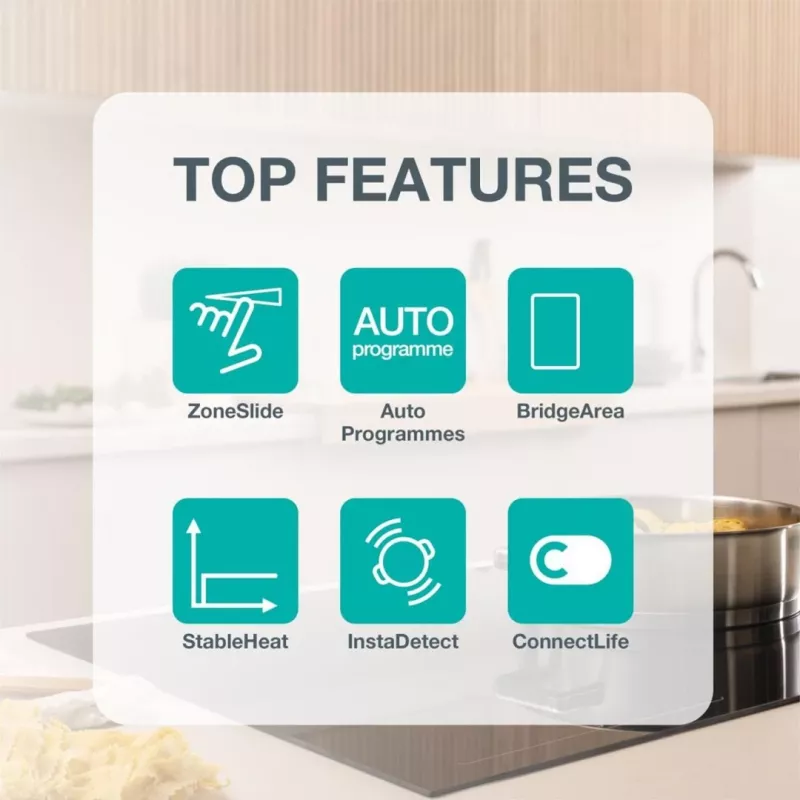 Gorenje GI6432BCWF Melns Built-in 60 cm Zone induction hob 4 zone(s)