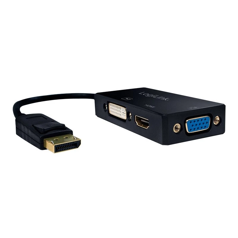 4K displayport uz DVI/HDMI/VGA pārveidotājs