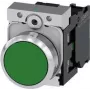 Siemens 3SU1150-0AB40-1BA0 elektriskais izpildmehānisms melns, zaļš, sudraba