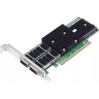 BC 200 GbE 2-portu QSFP112 servera adapteris NetXtreme P2200G (2x QSFP112) vairumā PCIe 5.0 x16 komplektā ar pilna profila un zema profila kronšteinu