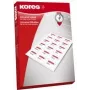 Nelīmējoša etiķete Kores L210297.25PE 25 gab. Balta Taisnstūris