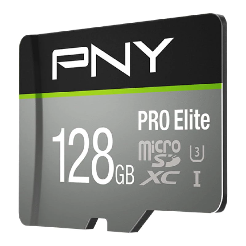 MicroSDXC zibatmiņas karte PNY PRO Elite 128 GB UHS-I modelis P-SDU128V31100PRO-GE