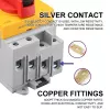 Qoltec 52611 līdzstrāvas izolators ar bloķēšanas funkciju | Galvenais slēdzis | 1200V | 32A | 8kV | 4P