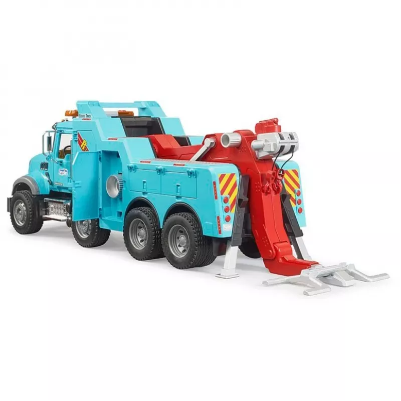 BRUDER MACK Granite evakuatora modelis ar gaismas un skaņas moduli 02831, aksesuārs 1:16 mēroga transportlīdzekļiem