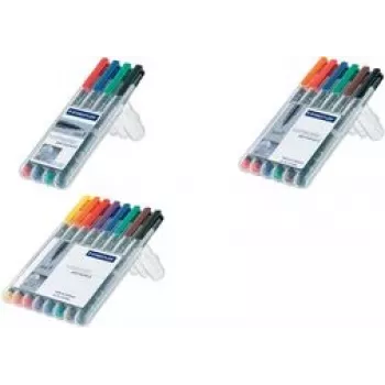Pastāvīgais marķieris Staedtler 314 WP4 Melns Zils Zaļš Sarkans