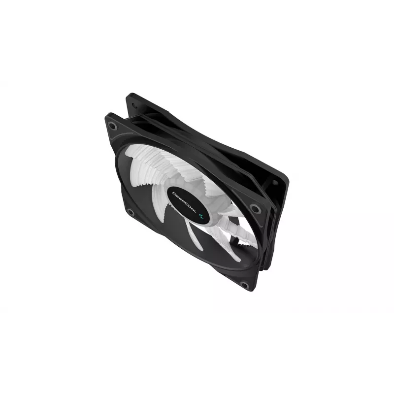 DeepCool RF120B Datora korpusa ventilators 12 cm Melns, Caurspīdīgs 1 gab.