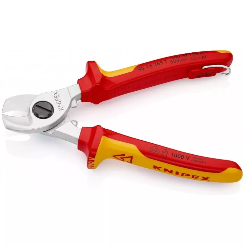 Knipex 95 16 165 T kabeļu gofrētājs Gofrēšanas rīks Melns, Dzeltens