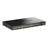 D-Link 52 portu gigabita krautnējams PoE+ viedais pārvaldāmais slēdzis ar 4 x 10G SFP+ portiem