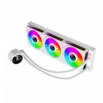 Gamemax | CPU Liquid cooler | ICEBURG 360 DIGITAL | balta