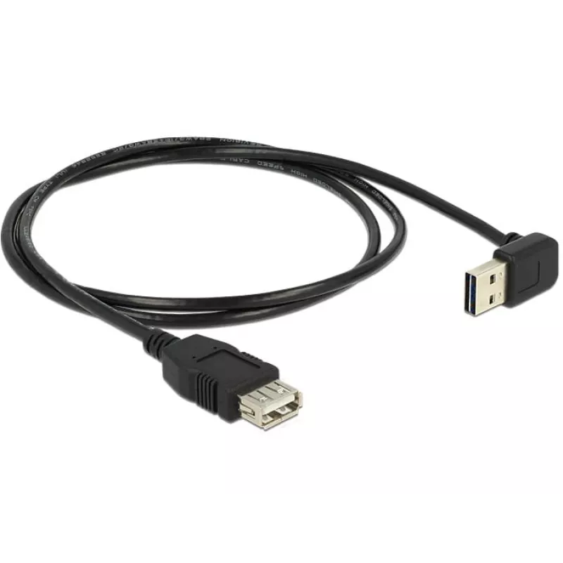 USB kabelis DeLOCK 1m USB 2.0-A uz USB 2.0-A melns