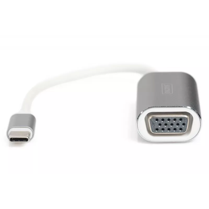 DIGITUS DA-70837 VGA 1080p FHD uz USB 3.0 Type-C adapteris, alumīnija