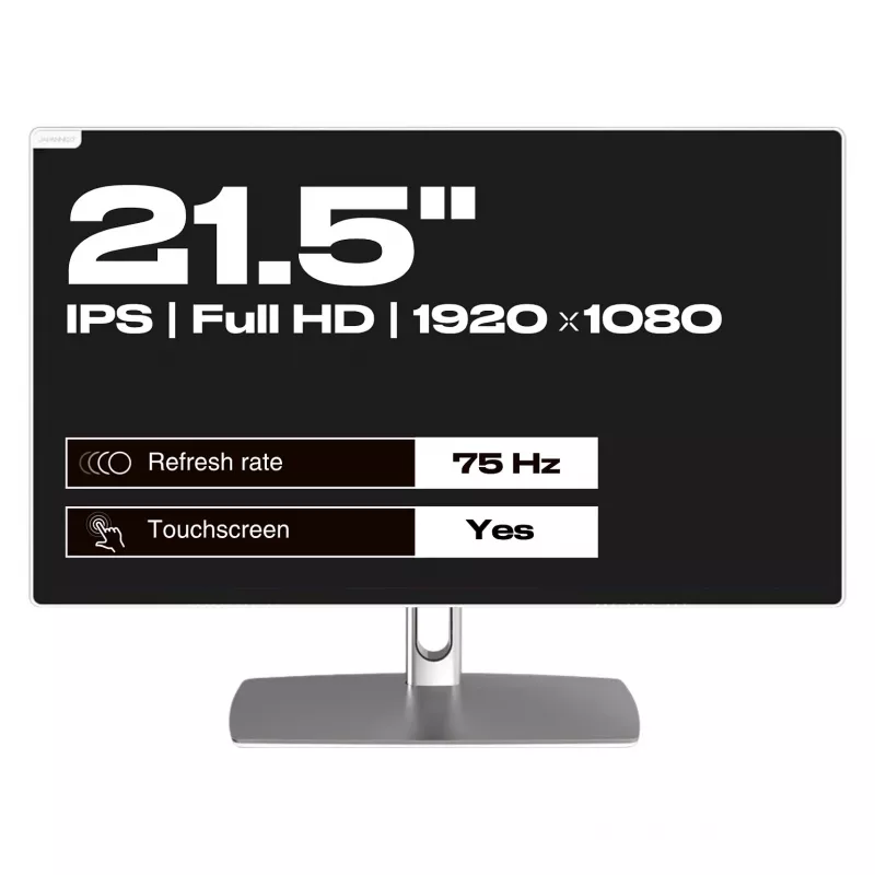 JAPANNEXT FHD skārienekrāna monitors 54,61 cm (21,5 inch) 1920x1080 pikseļi, IPS panelis, 8 ms, 75 Hz, AMD FreeSync, HDMI, skārienekrāns (JN-IPS2152FHDR-C65W-FLD-T)