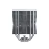 CPU gaisa dzesētājs Montech NX400, 120 mm ventilatori, Balts, izmēri 156×74×120 mm, TDP 270 W