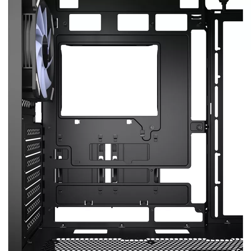 PC korpuss Sharkoon AK4W RGB Strip Midi Tower melns