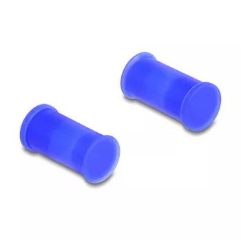 DeLOCK 60672 DL4 putekļu pārsegs, silikona, 2 daļu, zils, 10 gab.