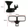 LED sienas lampa MACLEAN MCE524 ar PIR kustības sensoru, modelis MCE524 B